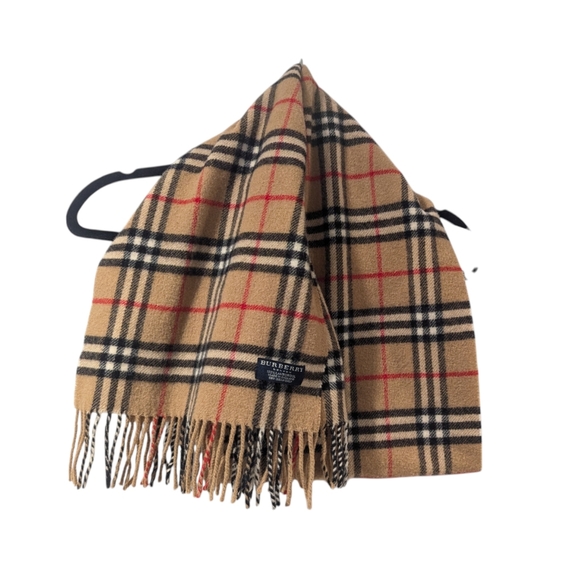 Burberry Classic Nova Check 100% Lambswool Unisex Fringe Plaid Scarf - Picture 6 of 8